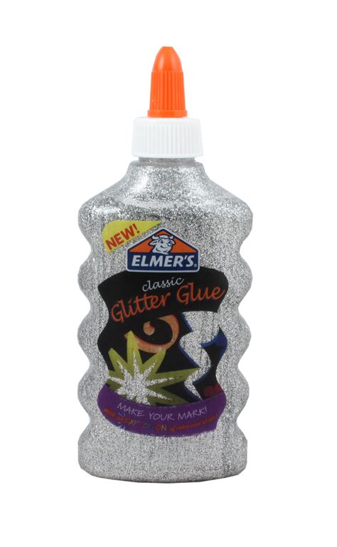 Elmers Glitter Glue Silver 177ml Whitcoulls