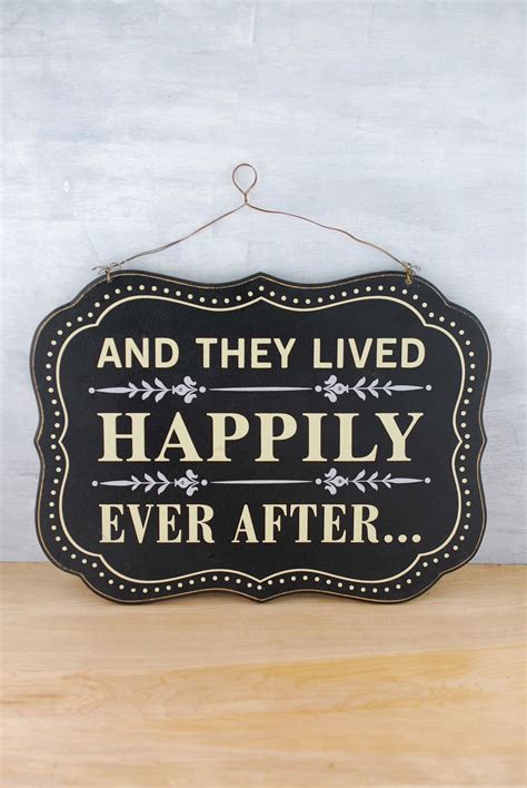 Happily Ever After Sign Urban Farmhouse Decor Wood Wall Decor
