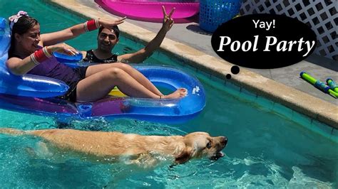 Craziest Pool Party Indian Couple In America Our Private Pool Party