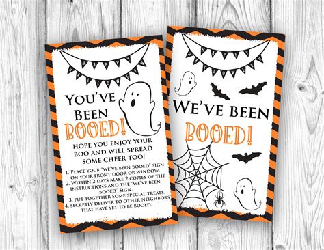 Weve Been Booed Youve Been Bood Halloween Etsy Canada