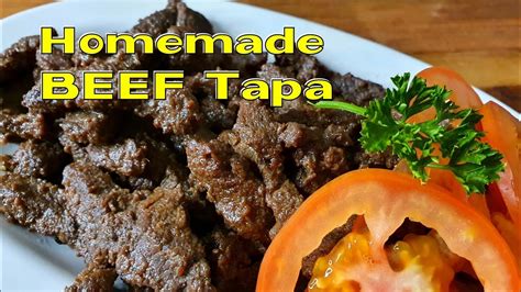 Cooking Homemade Beef Tapa Filipino Breakfast Tapsilog Youtube