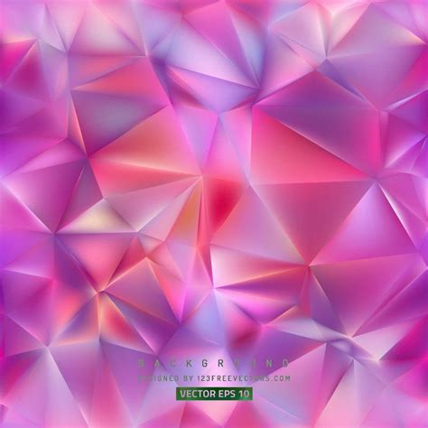 Pink Polygon Background Template Background Templates Free Vector