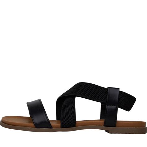 Buy Fluid Womens Elastic Strap Sandals Black