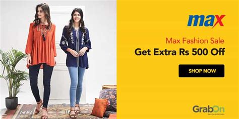 Max Fashion Coupons Offers 50 Extra 10 Off Promo Code May 2024