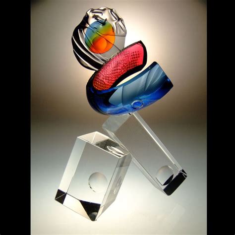Leon Applebaum Glass Haeartfest Pushes And Pulls Circle Art Pure