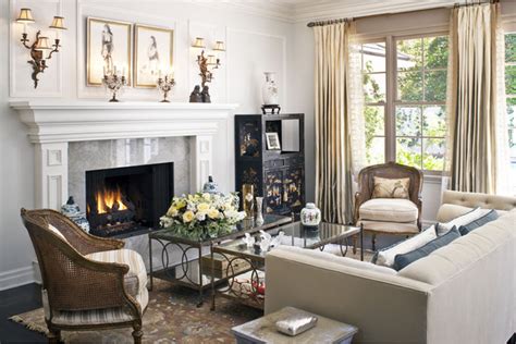 Living Room Fireplace Traditional Living Room Los Angeles By