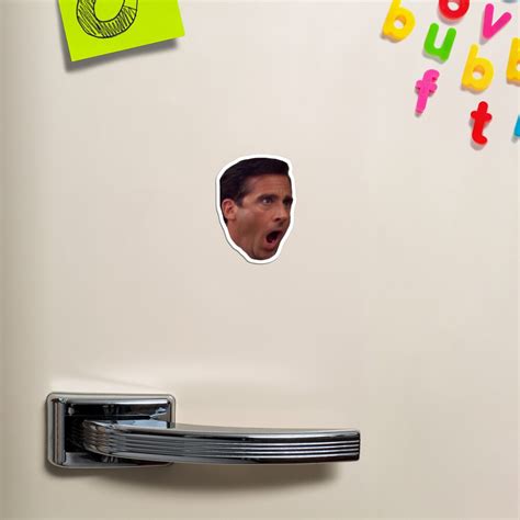 Michael Scott Nooo Large Face The Office Magnet By Flakey Redbubble