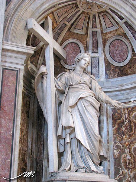 Statue Of Saint Helena Holding The True Cross And Nails Location Saint