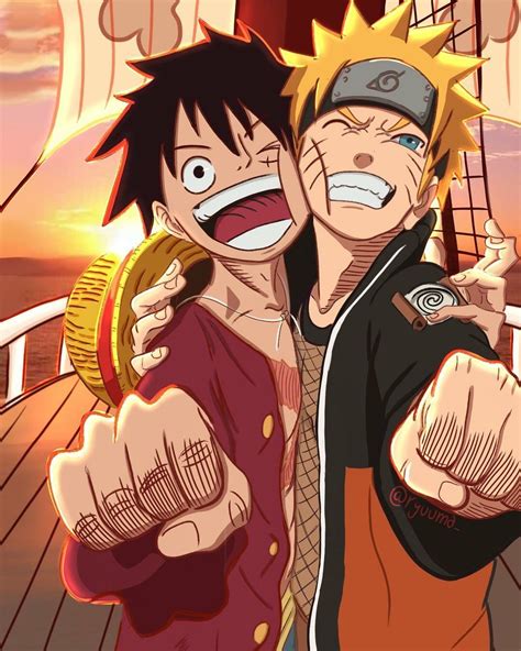 One Piece Vs Naruto Wallpapers Top Free One Piece Vs Naruto