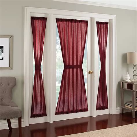 Crushed Voile Rod Pocket Side Light Window Curtain Panel Single Bed