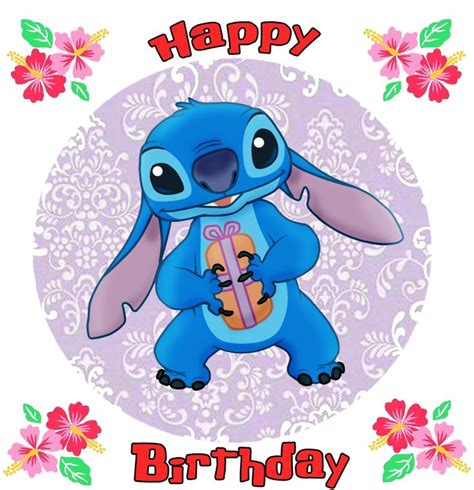 Lbumes Foto Imagenes De Stitch Con Frases De Feliz Cumplea Os Mirada Tensa