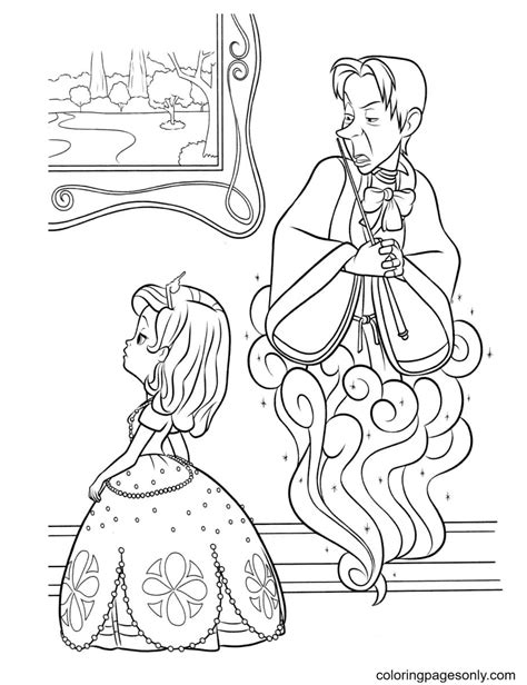 Sofia Y Cedric Coloring Pages Sofia The First Coloring Pages