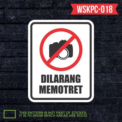 Jual No Brand Stiker Label Rambu Keselamatan Safety Sign K3 Sticker Isi 2x Wskpc 018 Di