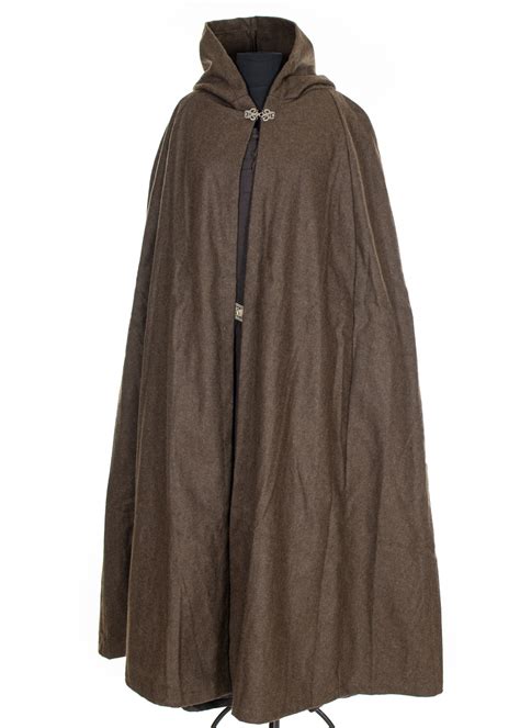 Classic Cloak In Wool Cloak In Dark Brown Wool 136cm