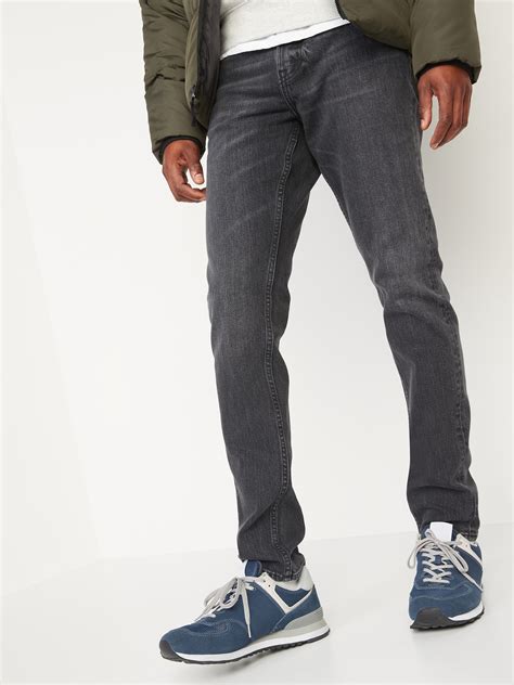 Relaxed Slim Taper Built In Flex Dark Gray Jeans Old Navy