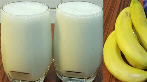 How To Make Banana Juice Healthy Recipe Quick And Easy Youtube