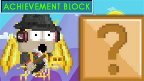 Growtopia How To Make A Achievement Block Youtube