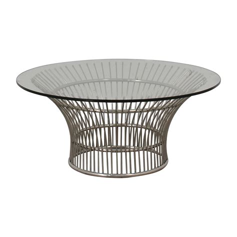 Choose from contactless same day delivery, drive up and more. 50% OFF - Platner Style Round Glass and Chrome Coffee ...