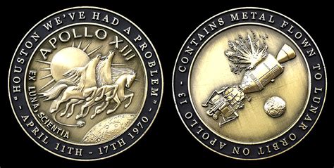 Apollo 40th Anniversary Medallion Contains Metal Flown To The Moon On