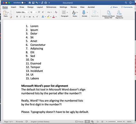 How To Make Your Numbered Lists Look Normal In Microsoft Word Matt Maldre
