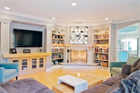 20 Appealing Corner Fireplace in the Living Room | Home ...