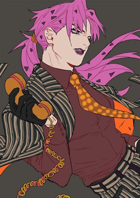 Diavolo Fanart Jjba Jojo Ventoaureo Jjba Diavolo Doppio Trish Una Trish