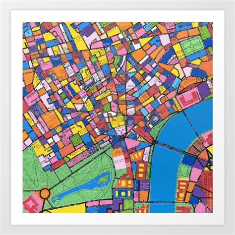 Map Of London Art Print By Ideacircus Society6