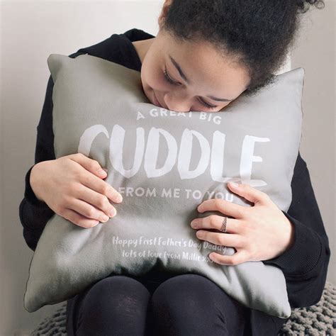 Cuddle From Me To You Personalised Cushion T By The Drifting Bear Co