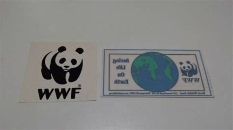 World Wildlife Fund Panda Decal X2 Ebay