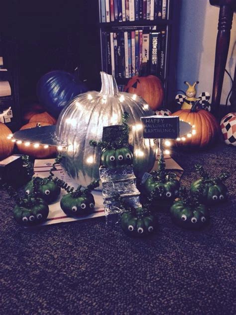 Alien And Spaceship Themed Pumpkin Decorating My Won Principles Choice