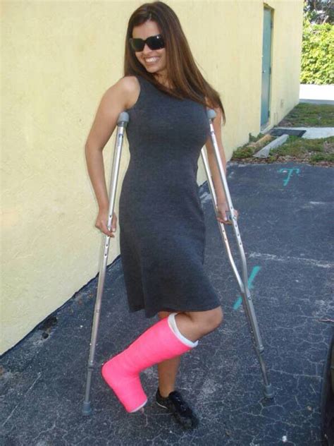 Leg Cast Crutches Telegraph