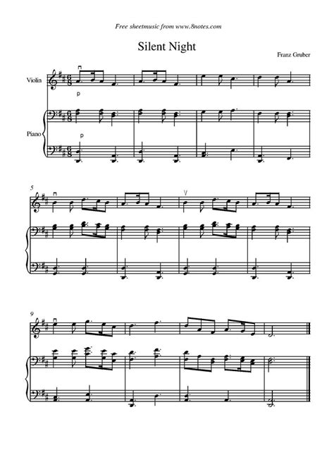 Christ the savior free sheet music. Silent Night sheet music for Violin … (With images) | Violin sheet music, Hymn sheet music, Free ...