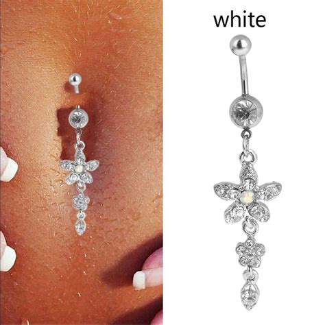 Buy 1pc Steel Belly Button Rings Crystal Piercing Nombril Navel Piercing Navel