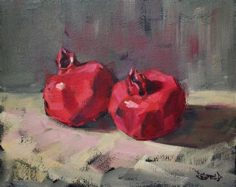 Cathleen Rehfeld Fall Pomegranates Sold