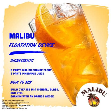 These malibu drinks are easy to make and are perfect for warmer weather. 14 best Malibu Cocktail Creations images on Pinterest ...