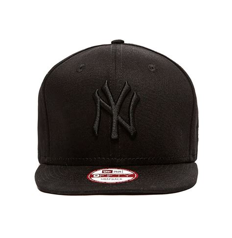 New Era 9fifty Ny New York Yankees Black On Black Snapback Hat Cap Ebay