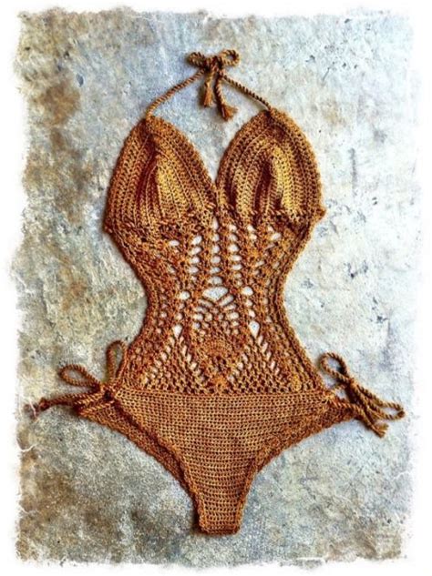 Pineapple Monokini Crochet Beach Wear Crochet Bathing Suits Summer