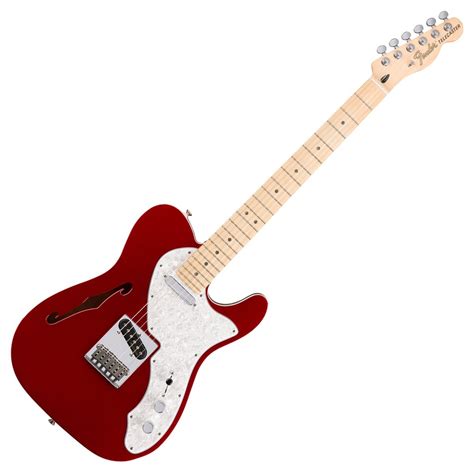 Disc Fender Deluxe Telecaster Thinline Candy Apple Red Nearly New