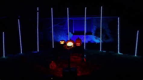 This Is Halloween Singing Pumpkins Halloween Light Show Youtube