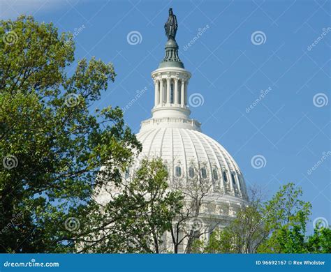 Dome Of The United States Capitol Building Stock Image Image Of
