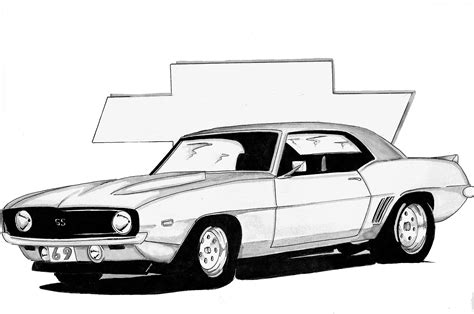 Camaro Outline Drawing At Explore Collection Of