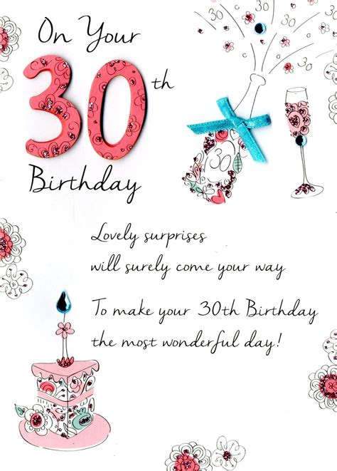 30th birthday messages for daughter and son. Female 30th Birthday Greeting Card Second Nature Just To ...