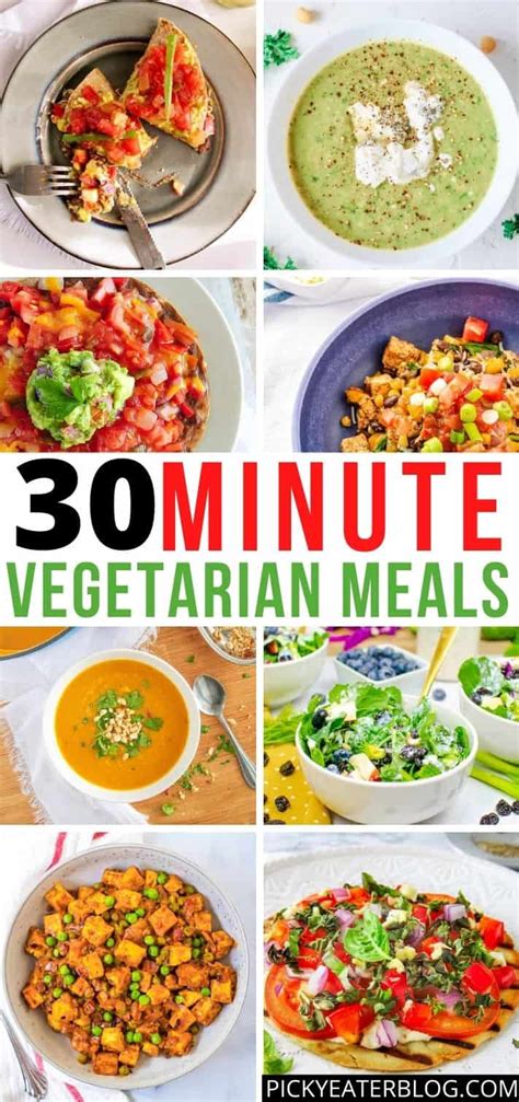healthy food 30 minute vegetarian meals for busy weeknights