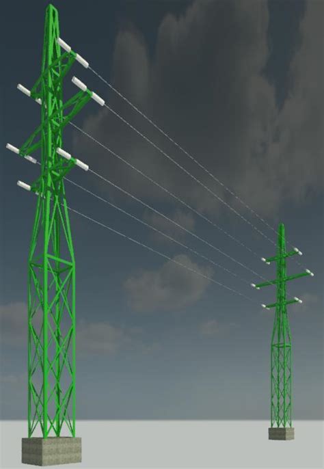 Object High Voltage Power Mast