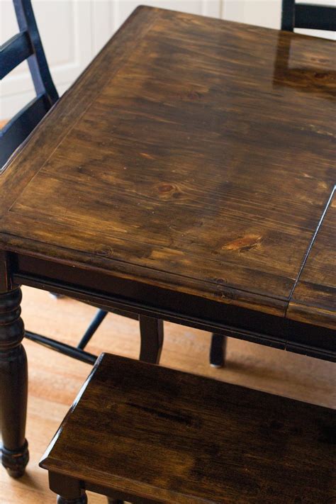 The holes in the table really made it easy to bolt the plywood down (using sunk holes of course). do it yourself divas: DIY: Refinish Just a Table Top and Bench Top