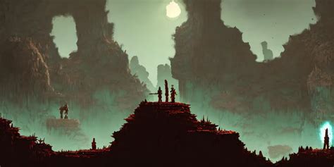 Screenshot Caves Of Qud Matte Oil Painting Conical Stable