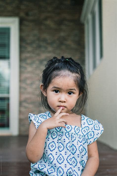 Portrait Of Asian Children By Chalit Saphaphak