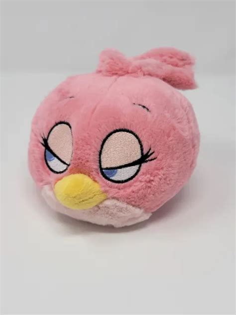 Angry Birds Stella Pink Bird Stuffed Plush 5” Doll Commonwealth Rovio
