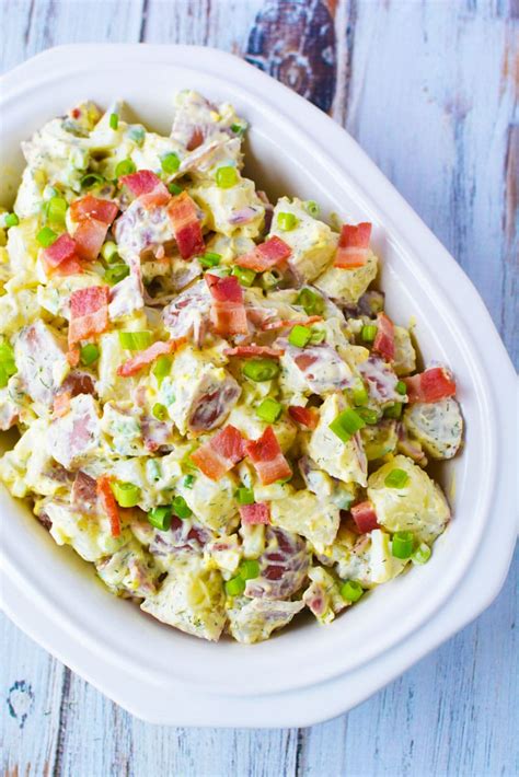Red Skin Potato Salad With Creamy Dill Dressing Easy Side Dish Recipes