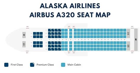 Alaska Airlines Airbus A320 Seat Map